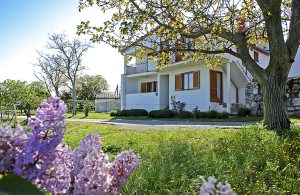  I den romantiske lille by Vrsar og i en lille bebyggelse med få huse ligger denne rummelige halvdel af et dobbelthus. Huset består af to lejligheder, som er forbundet via en udvendig trappe og egne ...