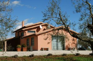  Gammel renoveret oliemølle på et gods, omgivet af olivenlunde og med dejlig pool hvorfra der er vidtstrakt udsigt ud over dalen. Bolsenasøen ligger 8 km væk med middelalder landsby, 11 km Montefi ...