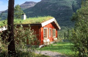 Flot feriested på stor udsigtsgrund ved Oldevatnet. Herfra er der kort vej til berømte naturomgivelser som Briksdalsbræen (muligheder for gletsjervandring), Strynefjeldet, Geiranger osv. Der er go ...