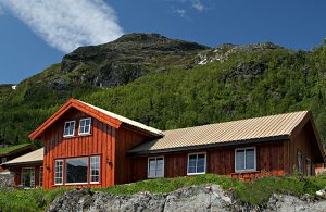  Højt og flot beliggende feriehus med panoramaudsigt over bjerge og dalen. Indretning og møblering af høj standard. Stor, sydvendt terrasse. Fjeldvandringen kan starte lige ude foran døren. Fiskem ...