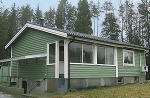 Flot hus, som er højt beliggende ved Boasøen. To overdækkede terrasser. Vej mellem huset og søen. God bademulighed med sandstrand 700 m. Gratis fiskeri. ...