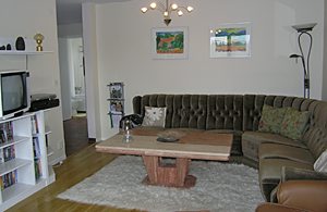 Pæn, veludstyret lejlighed i velordnet boligområde i Pauliström nær sø og skov. Fælles vaskerum i kælderen. ...