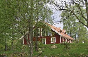 Herligt nyopført hus med stor grund. Pænt møbleret og med vidunderlig udsigt over søen Bolmen. Åben planløsning. SPA-afdeling. Badning/fiskeri. ...