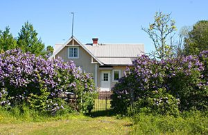  Feriehus med en ældre møblering beliggende på det nordlige Öland. Skyggefuld, ugenert havegrund i roligt område. Kort afstand til fuglereservat. ...