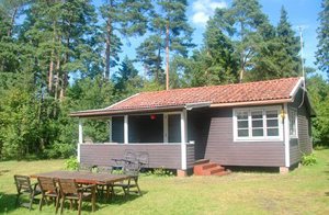  Hyggeligt og ugenert beliggende feriehus med en tilhørende overdækket terrasse. Stor grund. Huset ligger på Gotlands vestkyst, kun 5 minutters gang fra Tofta bad. Der er ca. 20 m til vej 140 med g ...