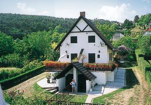  Hyggeligt indrettet halvdel af et dobbelthus i 2 etager beliggende ved siden af hovegaden. Husejeren bor i kælderlejligheden. En vindeltrappe fører op til 1.sal. Fra terrasse har man en dejlig udsi ...