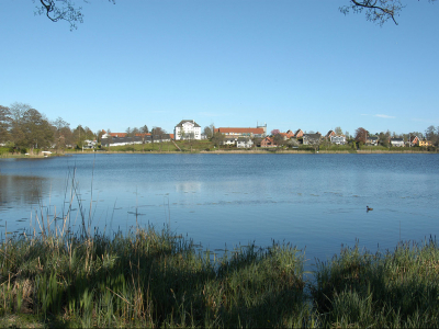 Hornbæk Sø med Hotel Bretagne i baggrunden - 1017