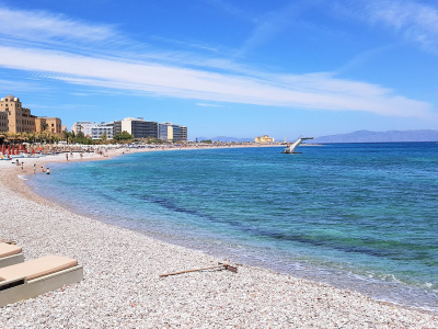 Skøn badestrand på Rhodos, Elli strand - 1026