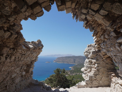 Smuk udsigt fra gammelt slot, Rhodos - 1029