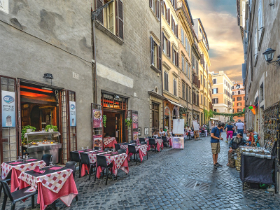 Gadecafe i Rom - 1238