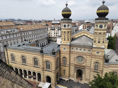 Dohány Street Synagogue i det jødiske kvarter