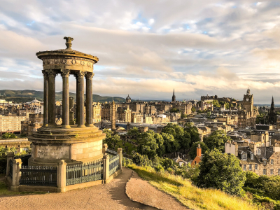 Edinburgh set fra Calton Hill - 1676