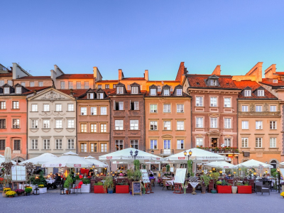 Marked i den gamle bydel i Warszawa - 1793