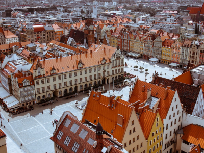 Markedet i den gamle bydel i Wroclaw - 1806
