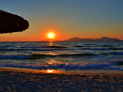 Solnedgang på Kos - 1895