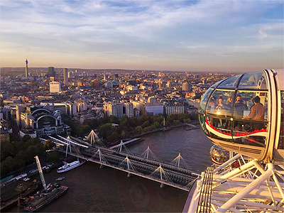 Aftenudsigt over London fra London Eye - 294