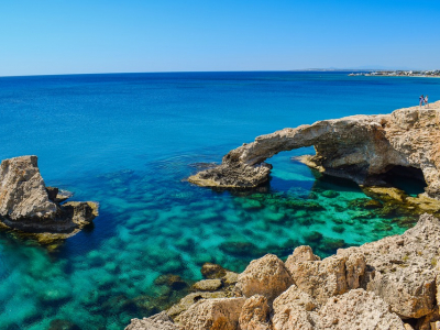 Smuk klippekyst ved Ayia Napa