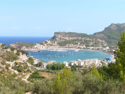 Port de Sóller set fra bjergene i syd - 988